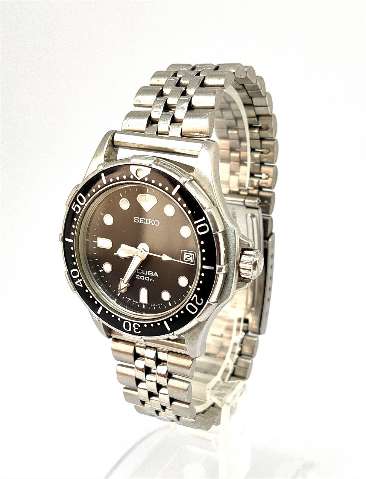 稼働品】 SEIKO 7N35-600A ダイバーズウォッチ SCUBA 200 - メルカリ