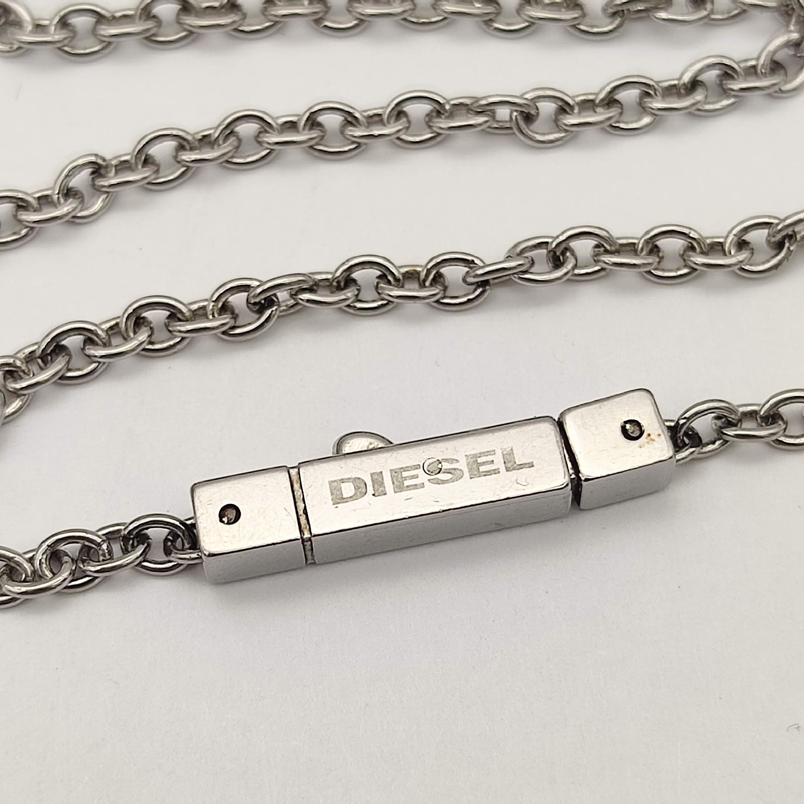 美品】DIESEL ディーゼル ブレイブマン ラウンドネックレス