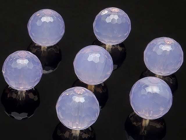 粒販売】スコロライト 128面カット 丸玉 8mm【3粒販売】 / T011