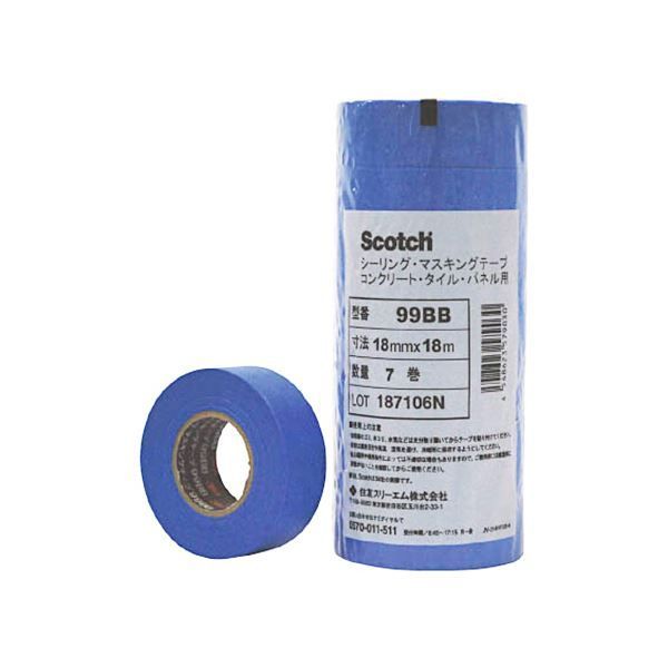 文房具・事務用品 3M Scotch マスキングテープ 18mm×18m DIY・塗装