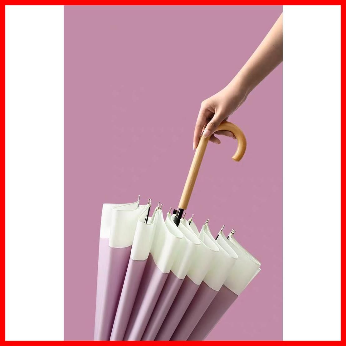 耐風 梅雨 レディース メンズ 大型 超撥水 16本骨 台風対応 シンプル 丈夫 ジャンプ傘 長傘