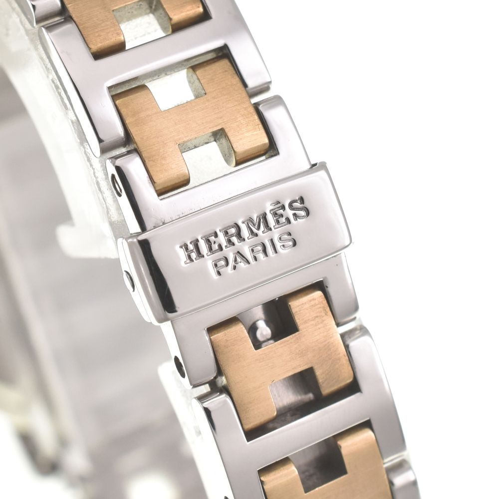 エルメス HERMES CL4.220 クリッパー SS/GP Dバックル クォーツ