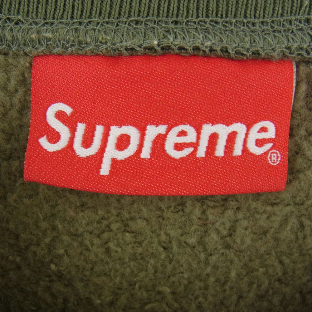 Supreme シュプリーム スウェット 15AW Box Logo Crewneck ボックスロゴ クルーネック スウェット トレーナー カモフラ  迷彩 カーキ系 M【中古】