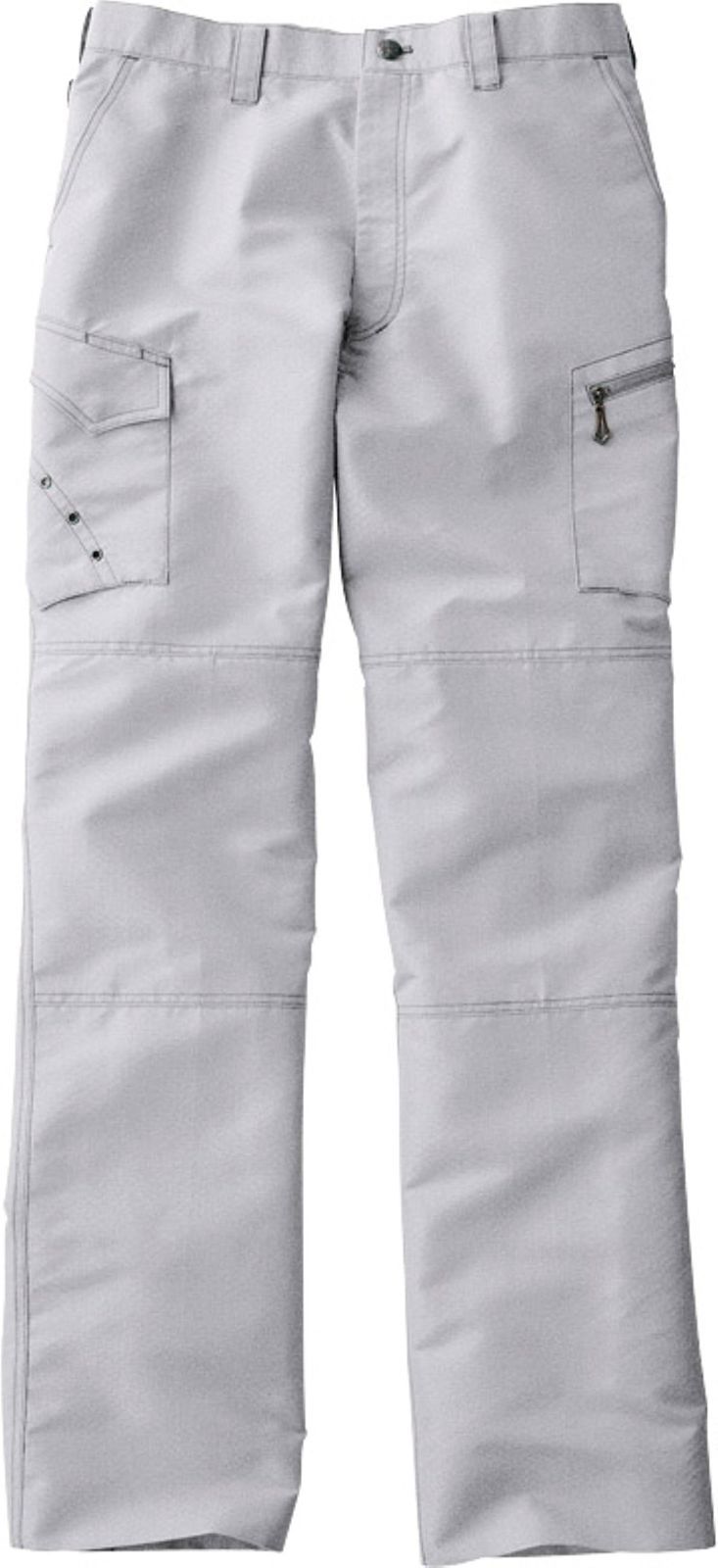 シルバー_79サイズ 自重堂 JAWIN ノータックカーゴパンツ 51602 シルバー 79サイズ