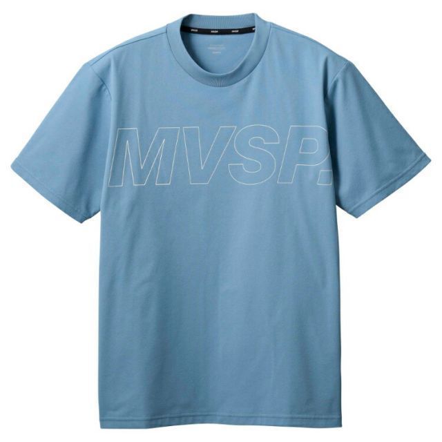 DESCENTE デサント SUNSCREEN ビックロゴ ショートスリーブシャツ サックス Mサイズ DMMVJA56 SA | スポーツ ウエア 服 衣類 機能性 ショートスリーブ トップス 半袖 シャツ ストレッチ性 伸縮性 快適 