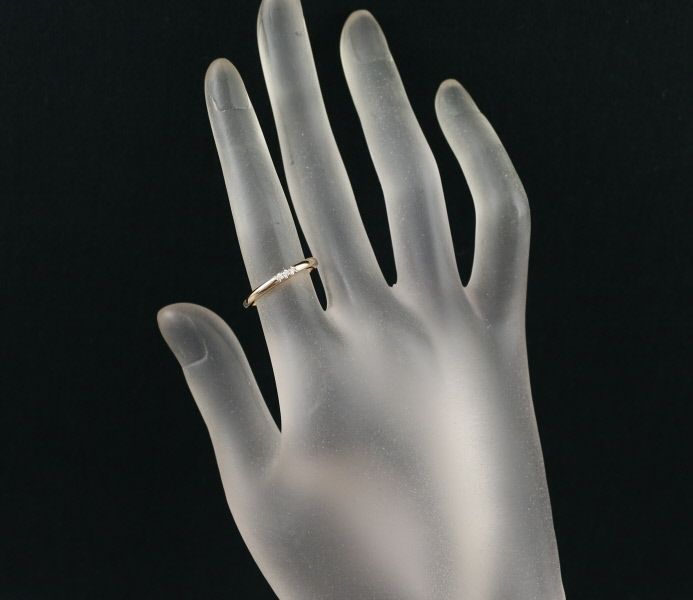 ティファニー 天然ダイヤ3P Pt950フォーエバー ウェディングバンド