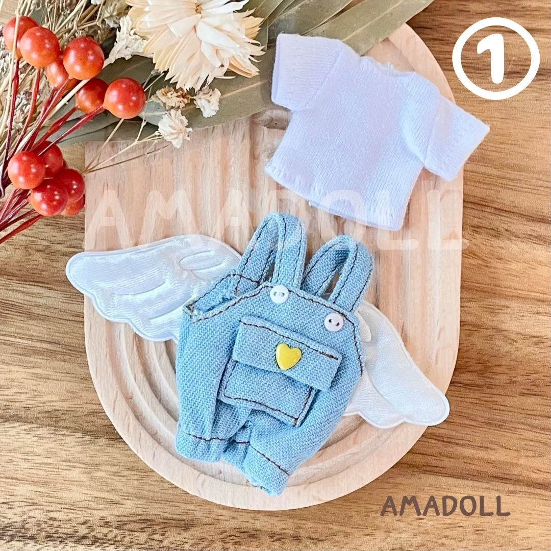 ねんどろいどどーる OK 服 半袖 Tシャツ オーバーオール セット オビツ