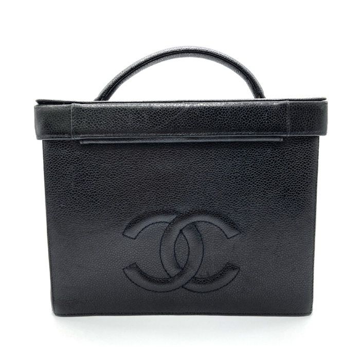 ☆CHANEL シャネル ヴィンテージ ココマーク バニティバッグ