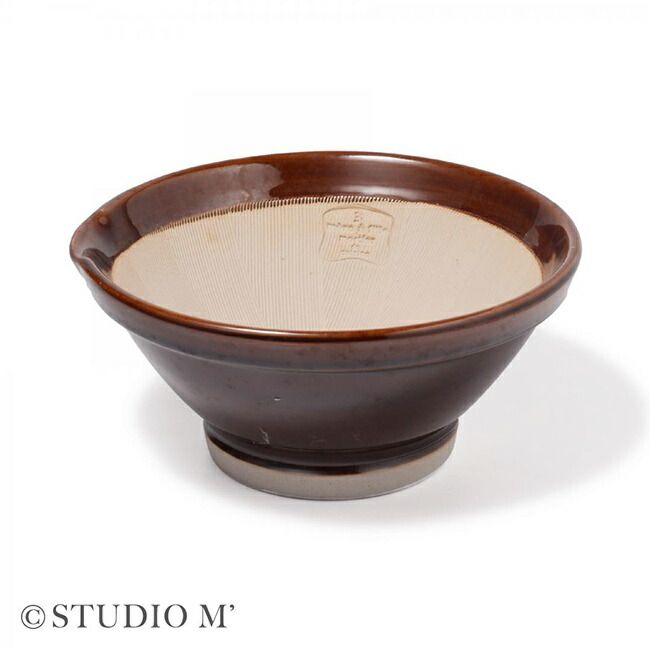 【アメ 103362】studio m’ スタジオエム モルティエ L(すり鉢 おしゃれ 和食器 下ごしらえ すりばち 大きめ 大きい 和え物 盛り鉢)