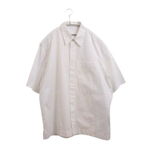【良好品】 40 ジルサンダー SANDER 中古A】JIL L 白 半袖シャツ22SS メンズ トップス