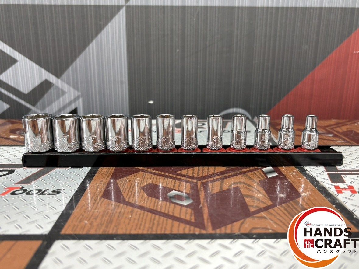 〇マックツールズ MACTOOLS M65MMRPT〜M615MMRPT 1|4 ノンスリップソケット 12点セット