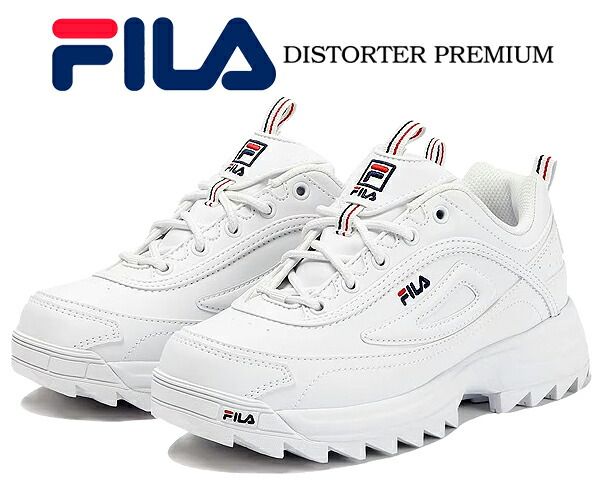 フィラ ディストーター FILA DISTORTER PREMIUM WHITE|WHITE wss23012-125 ホワイト スニーカー 厚底