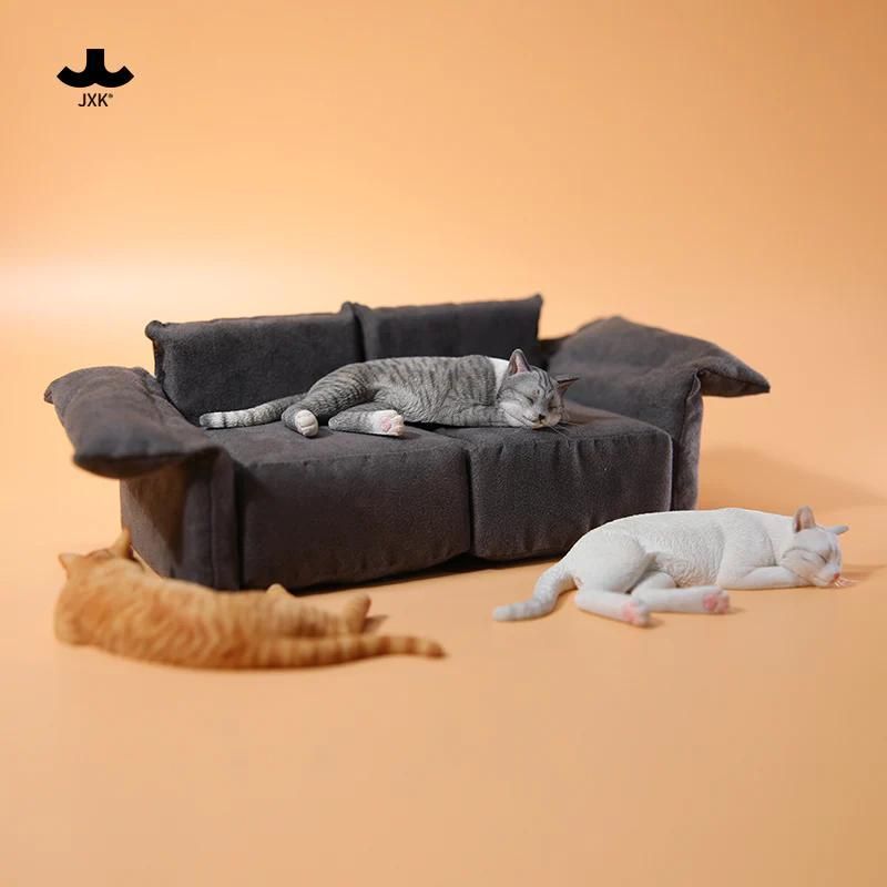 定番人気，品質保証】 1/6 サイズ ソファーの上で眠るサバトラ柄の猫