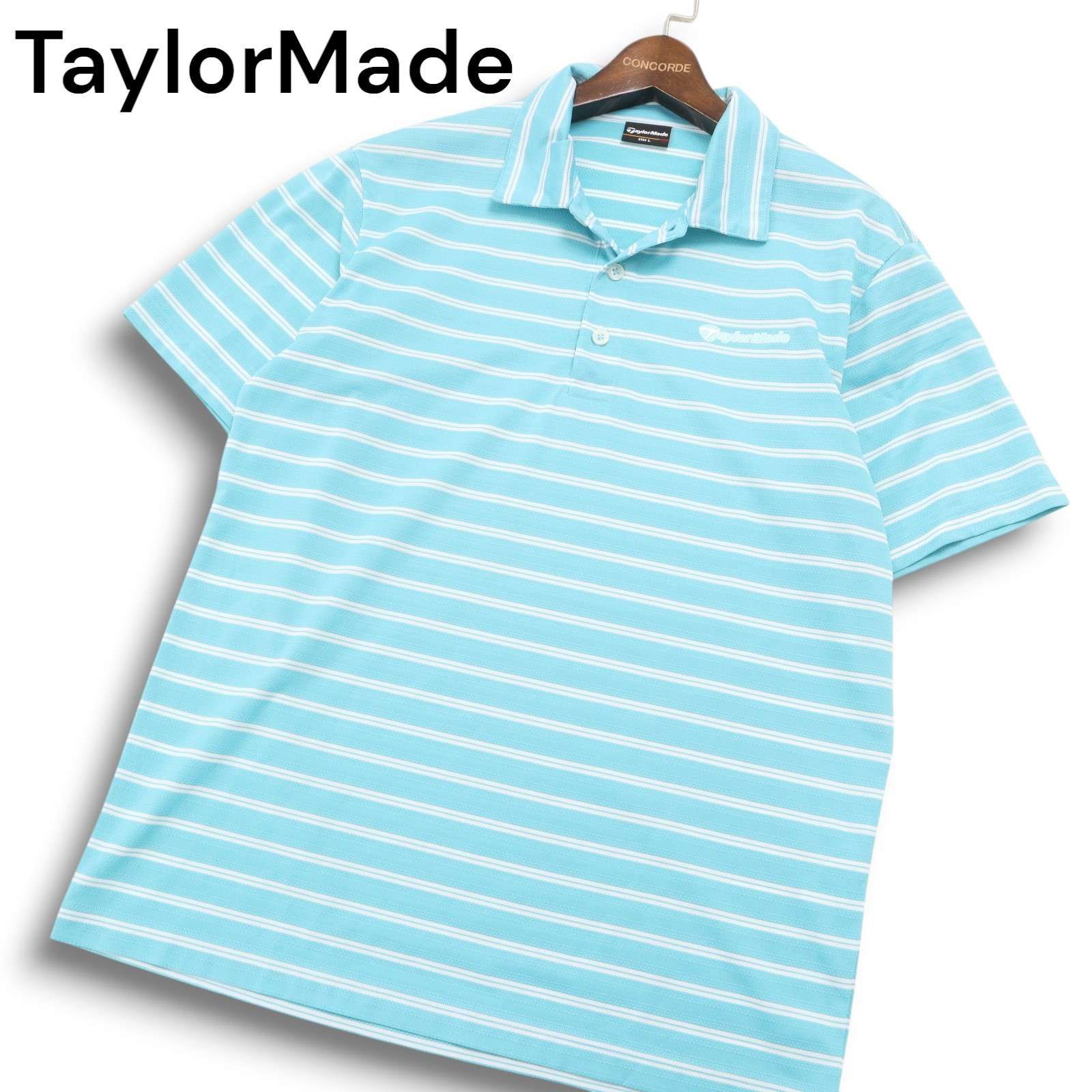 coco 中古 テーラーメイド Taylor Made レディース 半袖ポロシャツ L 青 ブルー シンプル ロゴ入り coco 中古 テーラーメイド Taylor Made レディース 半袖