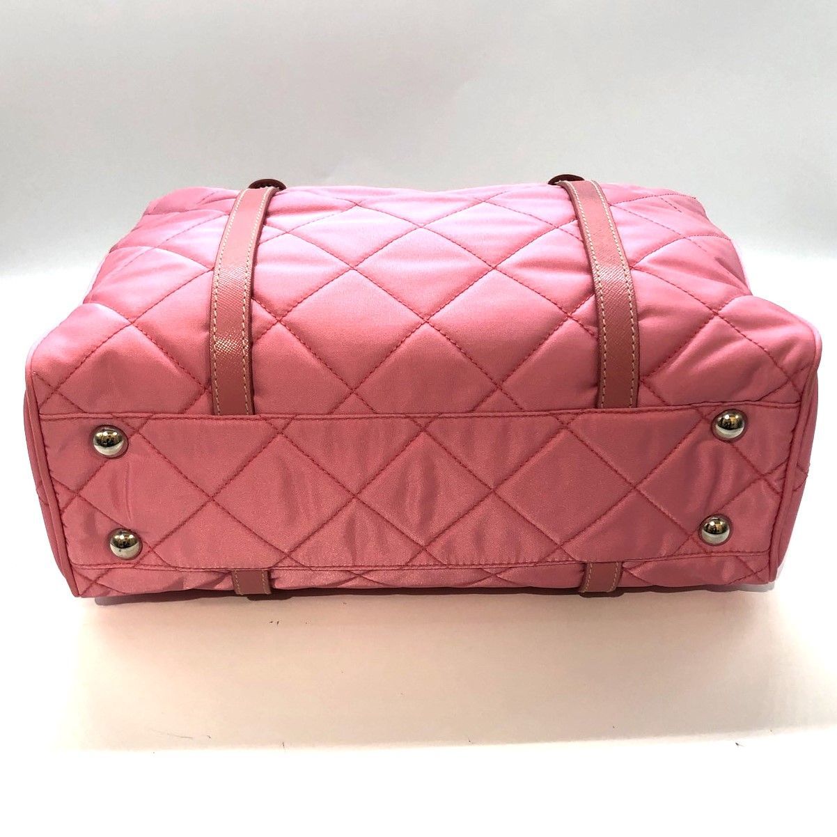 ☆PRADA プラダ キルティング 2Way ミニボストンバッグ BR2236 三角 