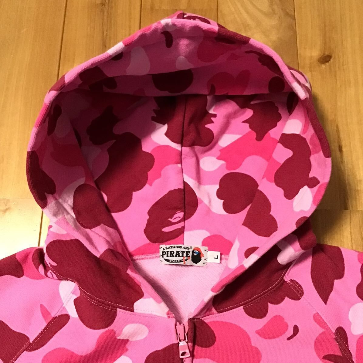☆パイレーツストア限定☆ Pink camo ジップ パーカー Lサイズ a 