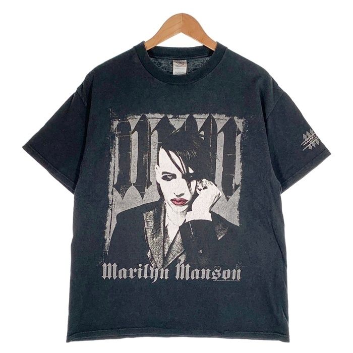 Tページ 00's MARILYN MANSON マリリンマンソン 半袖 Tシャツ ブラック DELTA