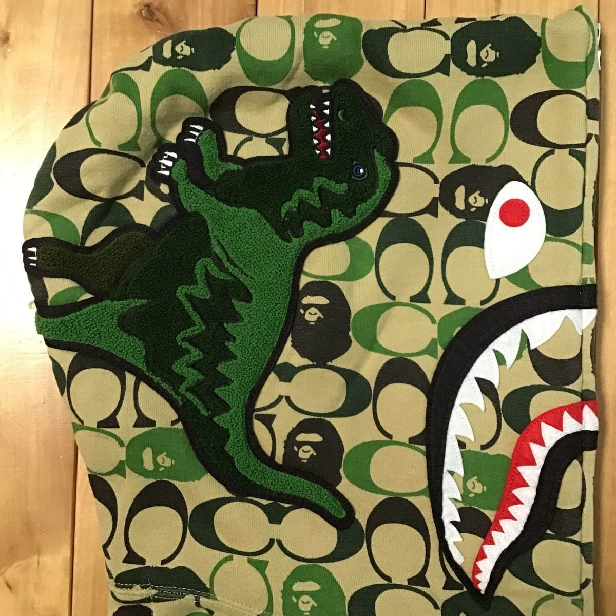 COACH × BAPE シャーク パーカー Sサイズ shark full zip hoodie a bathing ape エイプ ベイプ  アベイシングエイプ コーチ