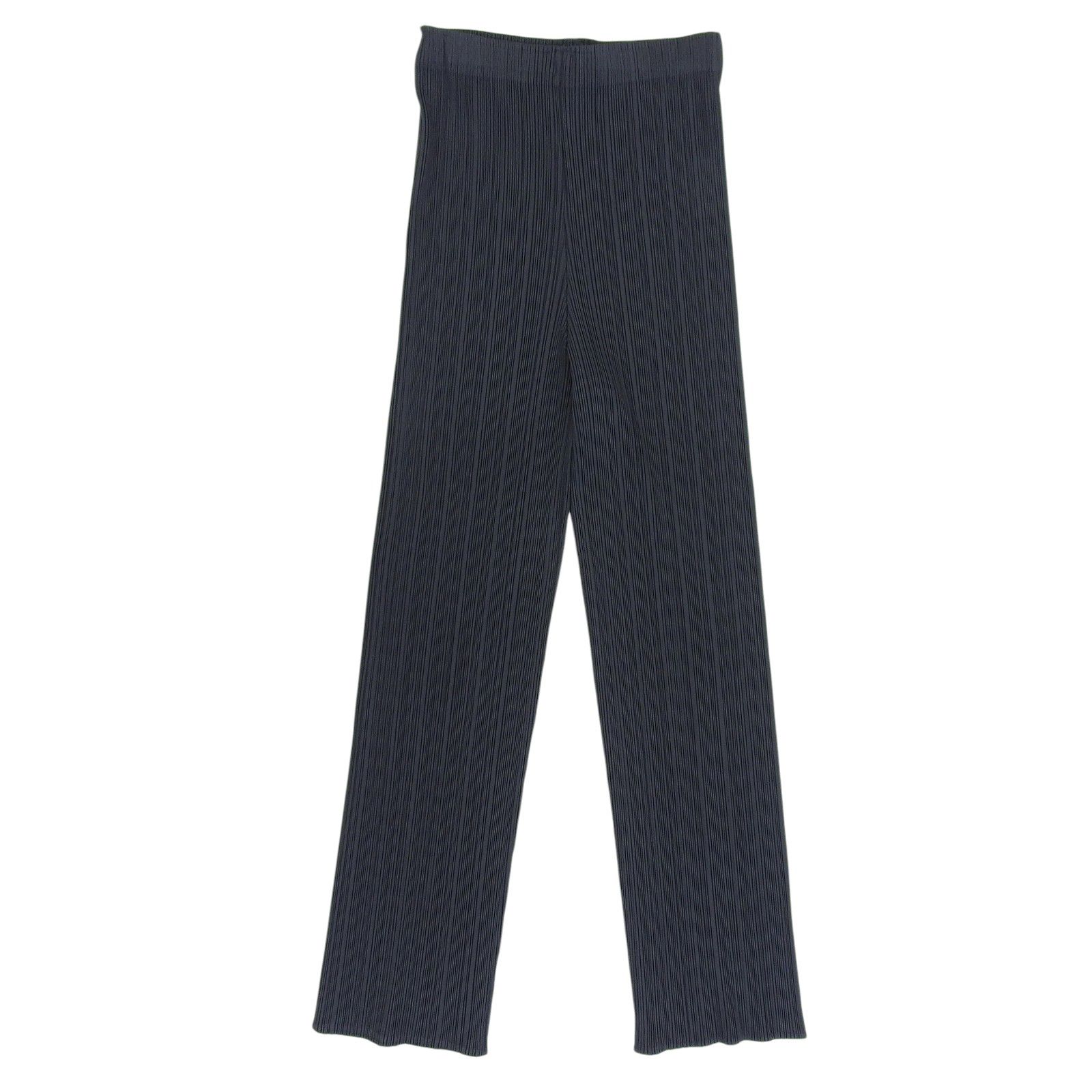 ▲PLEATS PLEASE プリーツプリーズ イッセイミヤケ PP13-JF537 プリーツ加工 パンツ チャコールグレー 3 日本製 正規品 レディース