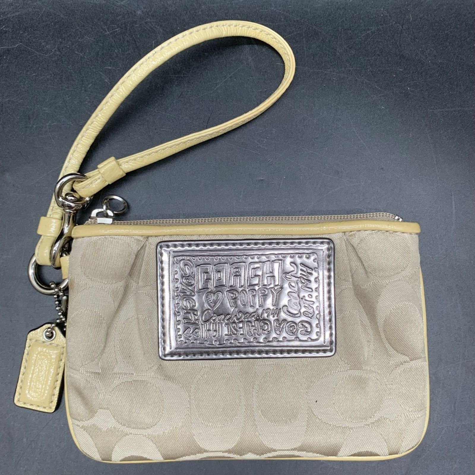 I313 COACH コーチ ポピー シグネチャー キャンバス×レザー