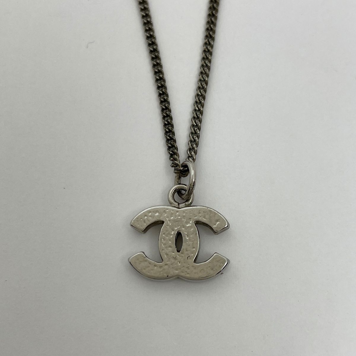 シャネル CHANEL シルバー メタル ラインストーン ネックレス