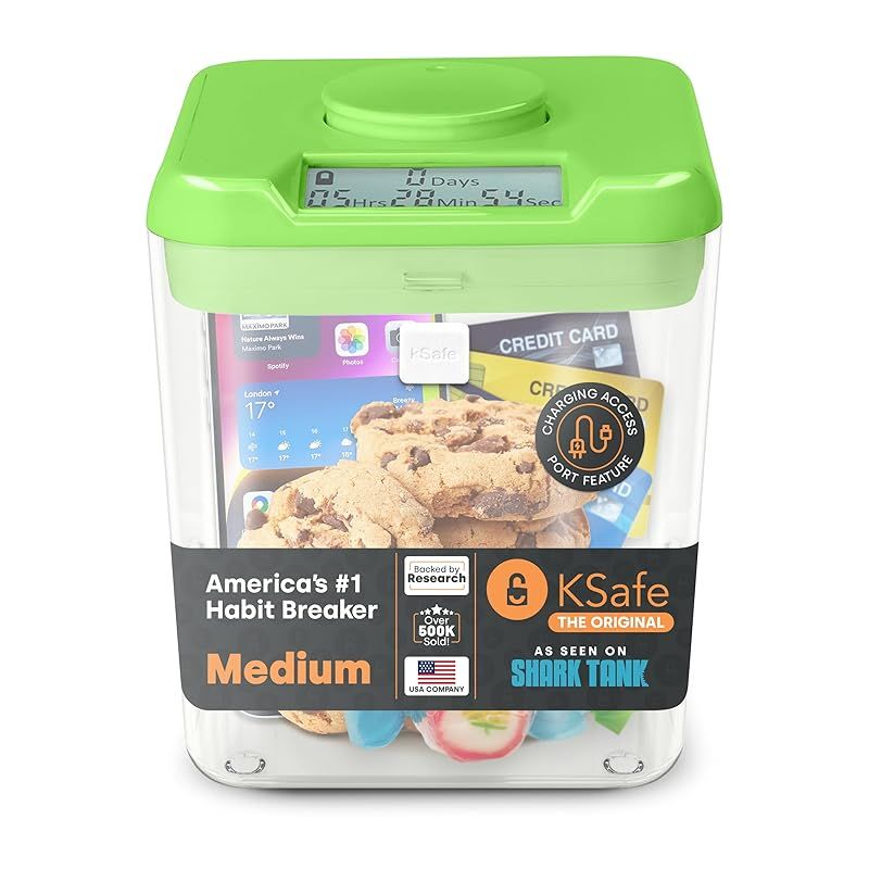Kitchen Safe フルユニット タイムロッキングコンテナ グリーン KS01-IN05-01GT01TB