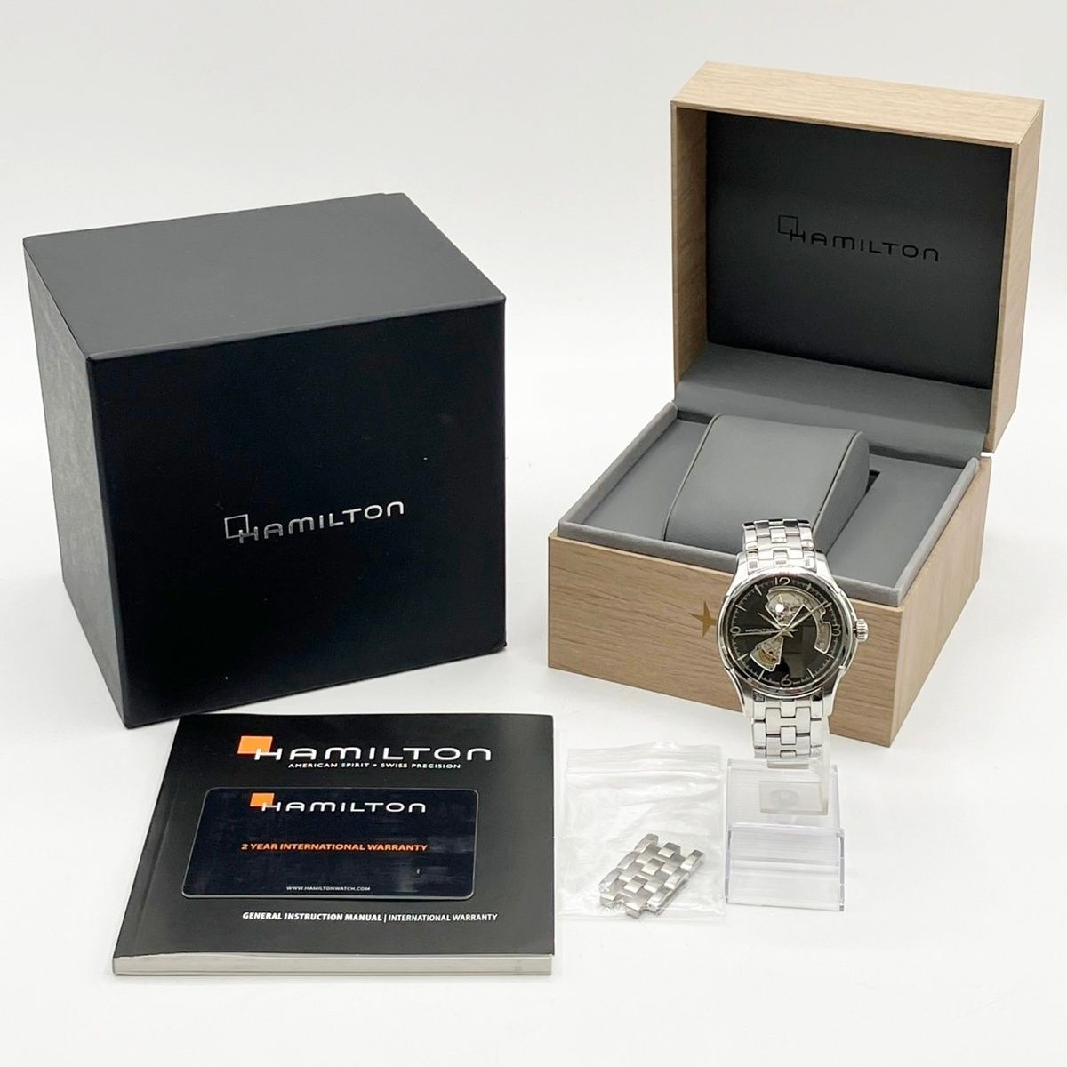 HAMILTON 自動巻き腕時計 ジャズマスター オープンハート