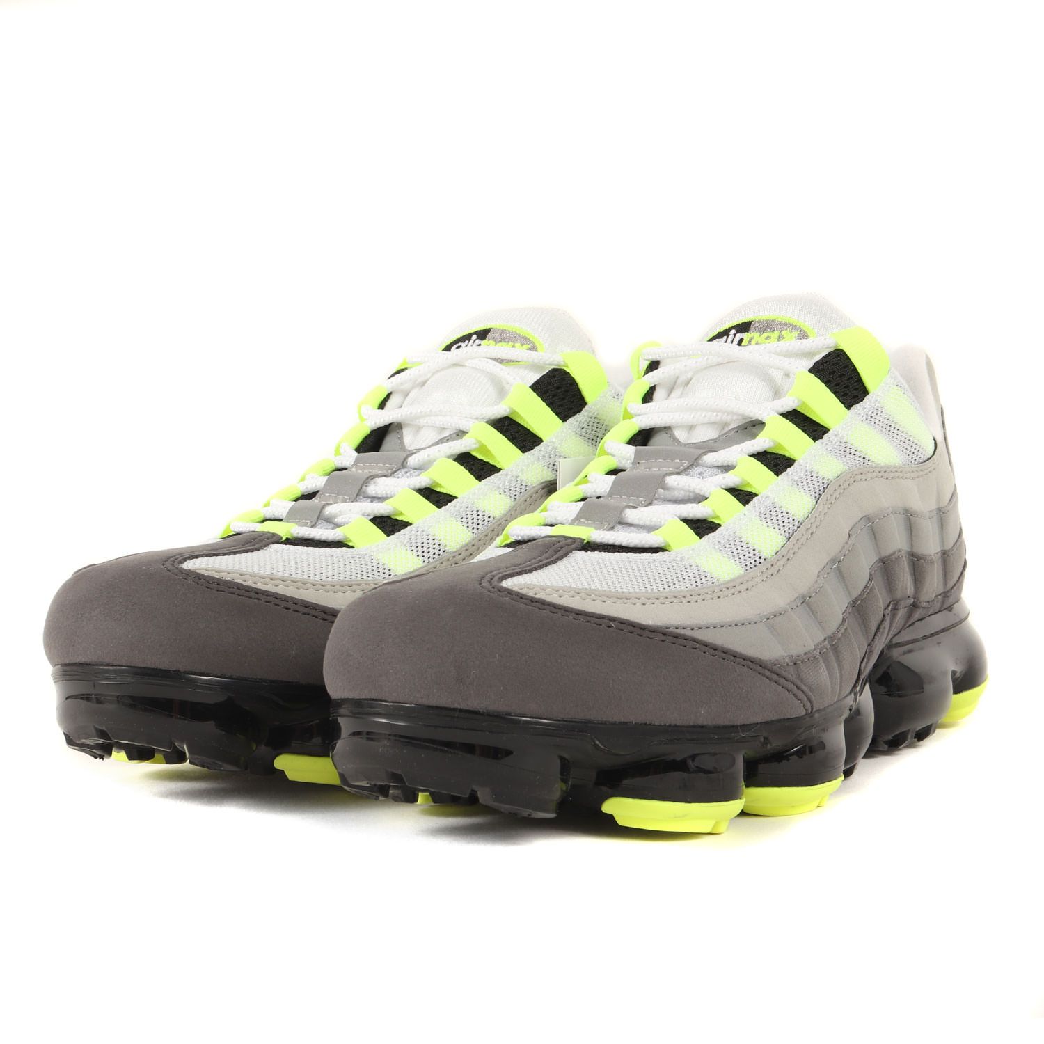 新品 NIKE ナイキ サイズ:28.0cm AIR VAPORMAX 95 NEON (AJ7292-001) エア ヴェイパーマックス 95 イエローグラデ ネオン ブラック ボルト US10 ローカット スニーカー シューズ 靴【メンズ】