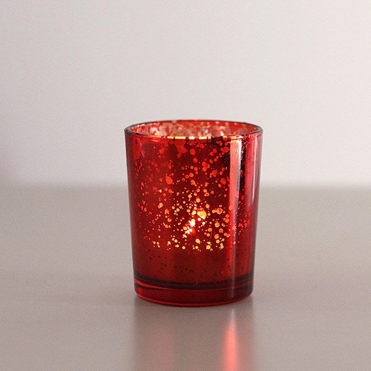 アイアン　赤いガラスのキャンドルスタンド アイアン 赤いガラスのキャンドルスタンド アイアン 赤いガラスの