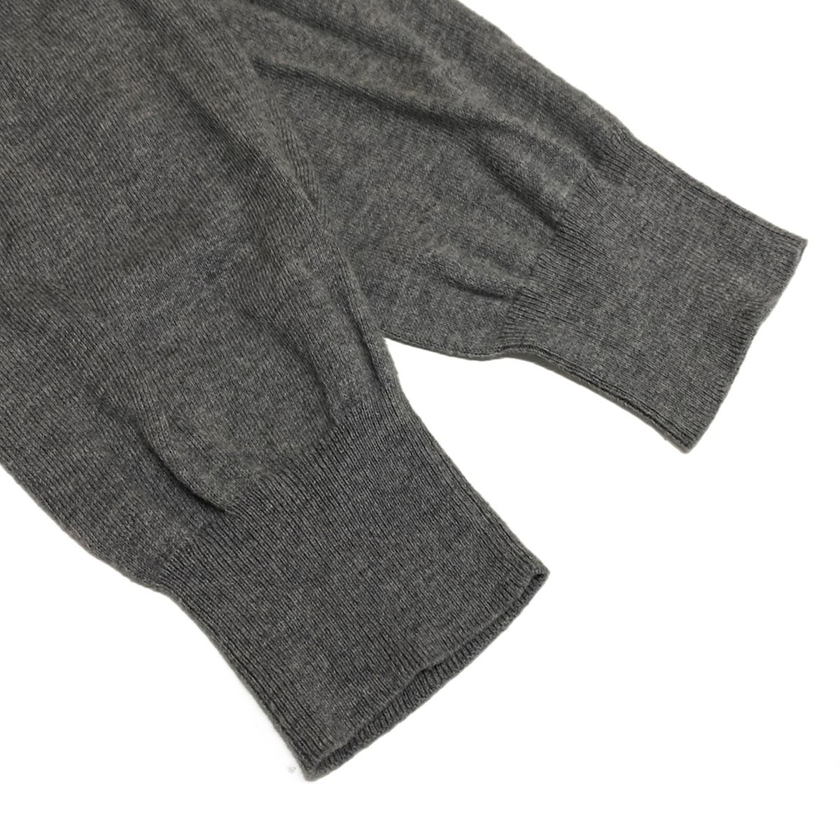 PLAY COMME des GARCONS◆カーディガン(薄手)/XS/ウール/GRY/AZ-N023 プレイ コムデギャルソン Uネック 黒ハート カーディガン グレー