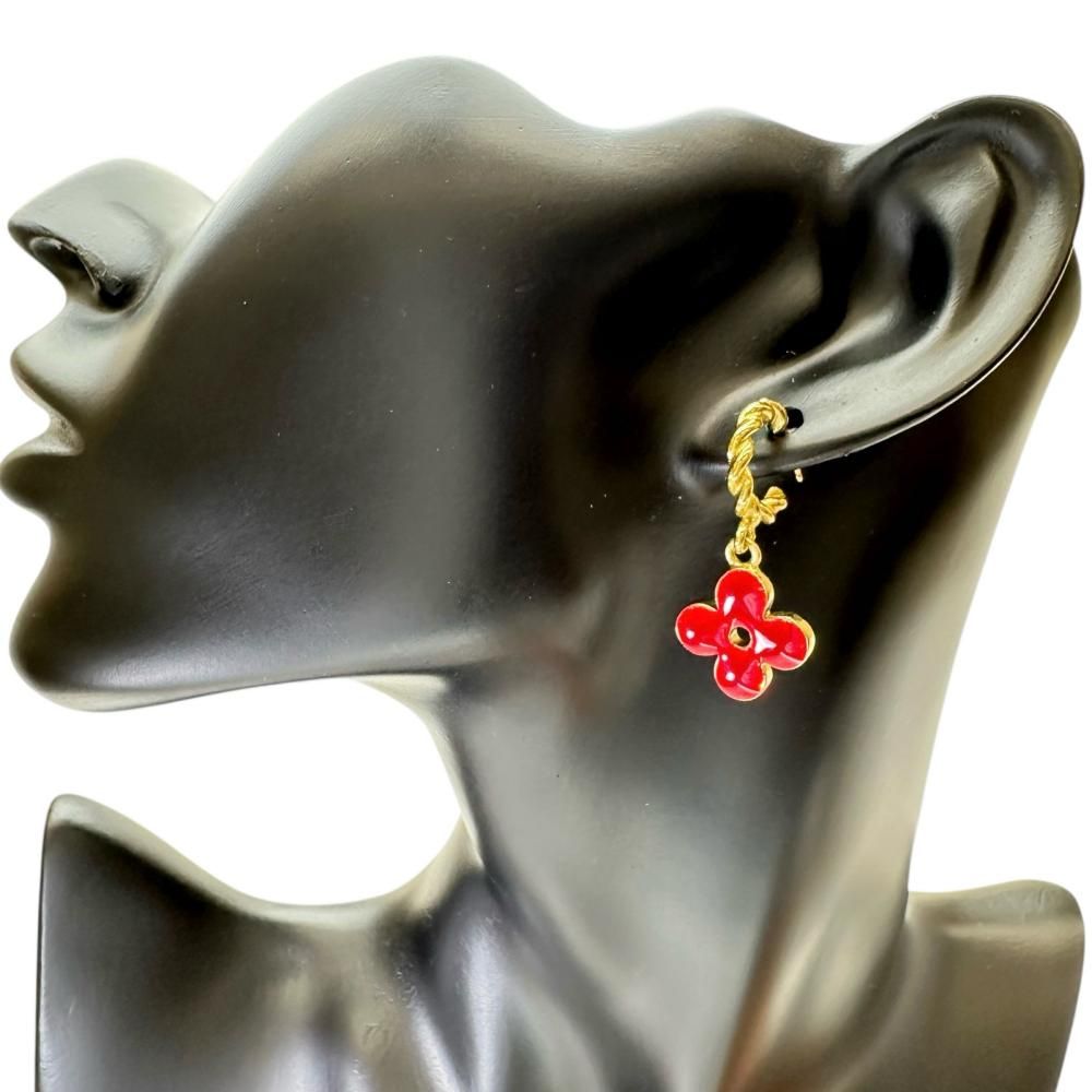 LOUIS VUITTON ハート フラワーモチーフ ピアス ルイ・ヴィトン フラワーモチーフ ピアス LOUIS VUITTON ハート