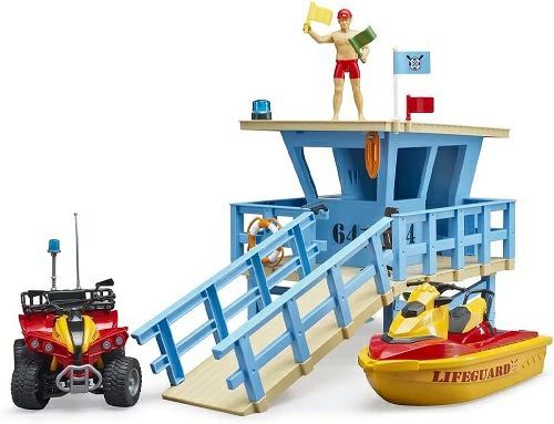 新品未開封 新品未使用 t プレゼントにも最適 ブルーダー ライフガードステーション BR62780 bruder おもちゃ 627805 （送料無料 北海道、沖縄、離島は配送不可）