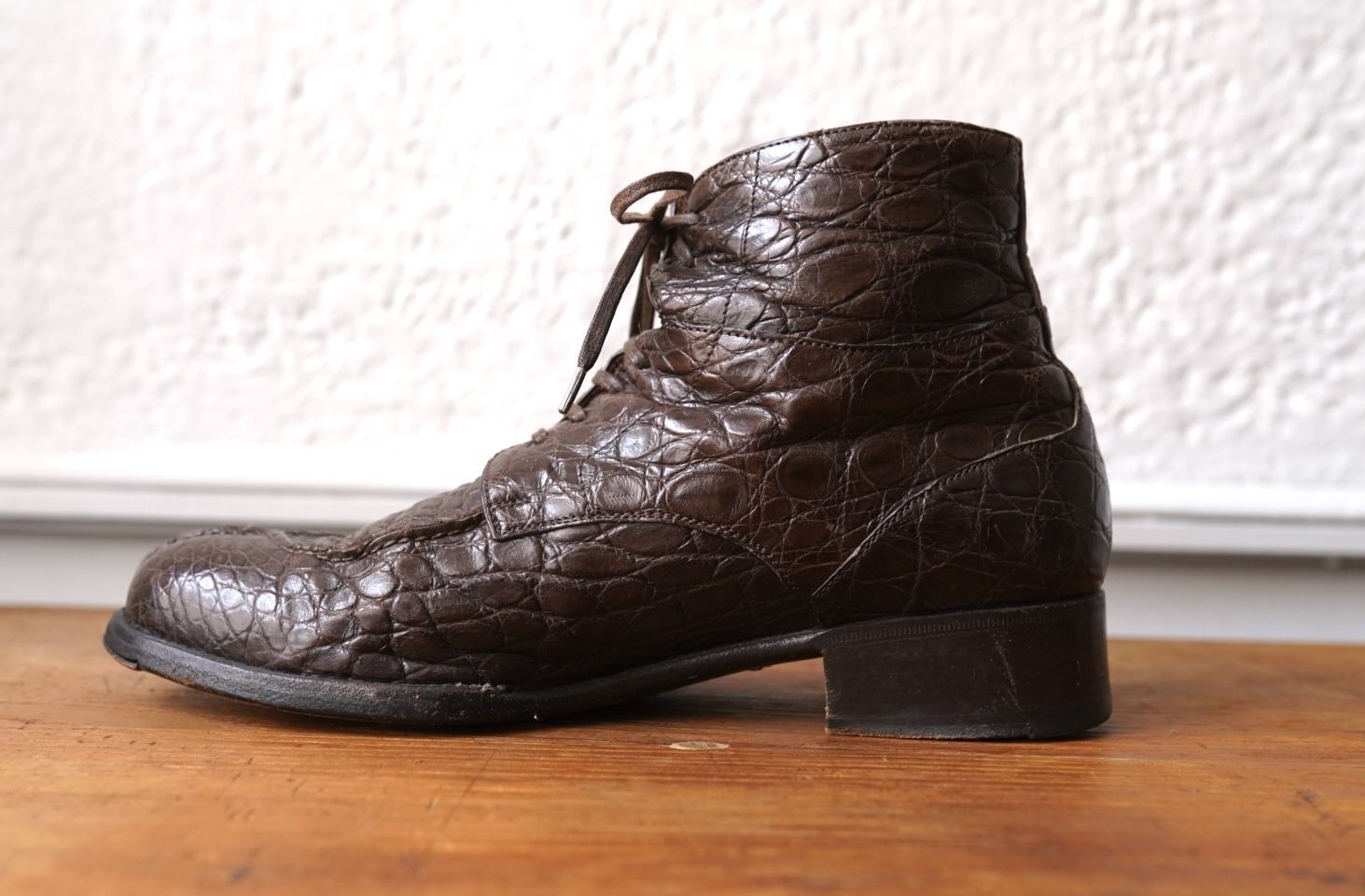 Karena/U クロコダイルレザーUチップシューズ 40 ブラウン / Le