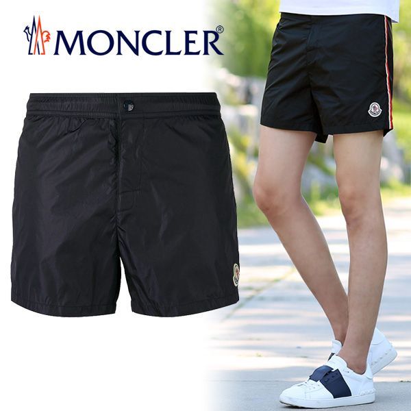11 MONCLER ブラック 2C00004 海パン 水着 スイムウェア - メルカリ