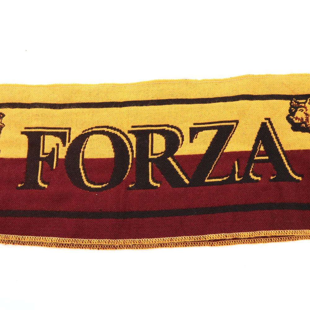 サッカーマフラー ローマ FORZA LUPI  未使用 FORZA LUPI イタリア製 マフラー ボルドー 他 FORZA LUPI ユニ
