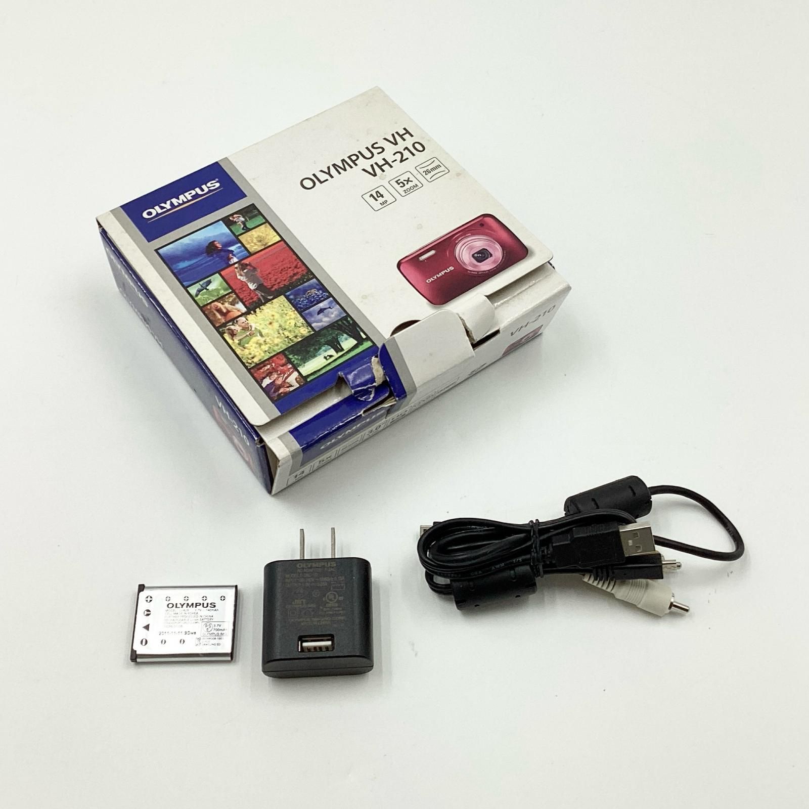 OLYMPUS VH-210 グリーン 動作確認済 OLYMPUS コンパクトデジタルカメラ OLYMPUS VH-210 [グリーン