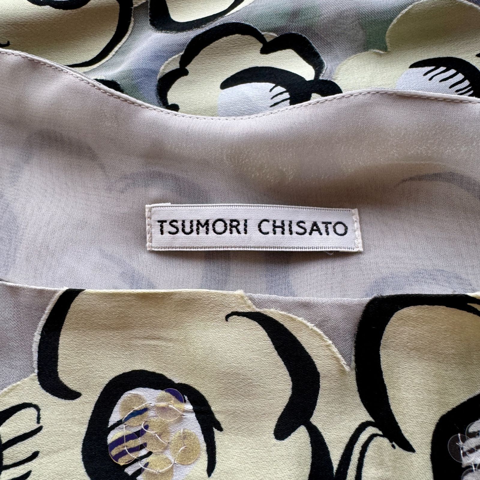 TSUMORI CHISATO ツモリチサト 100%シルク ドレス ロング
