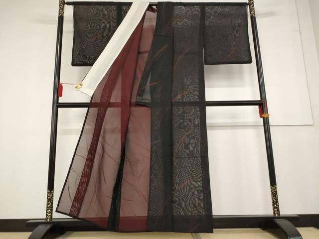 平和屋着物■上質な小紋　芝文　木蘭色　正絹　逸品　未使用　AAAK7414Bph 平和屋着物□上質な色無地 紗綾型地紋 木蘭色 正絹 逸品 CAAR5273fb