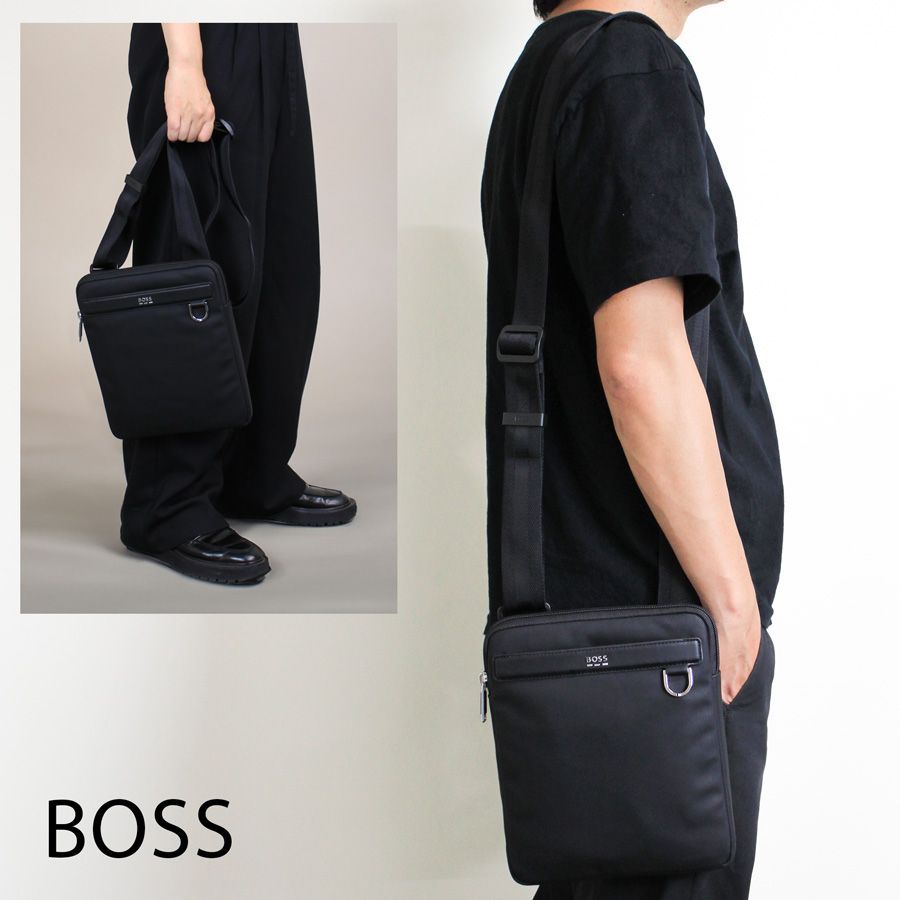 ◆美品◆HUGO BOSS *本革/レザー*メッセンジャーバッグ**ビジネス 新品商品】BOSS ボス（ 50548791 10269711）ショルダーバッグ