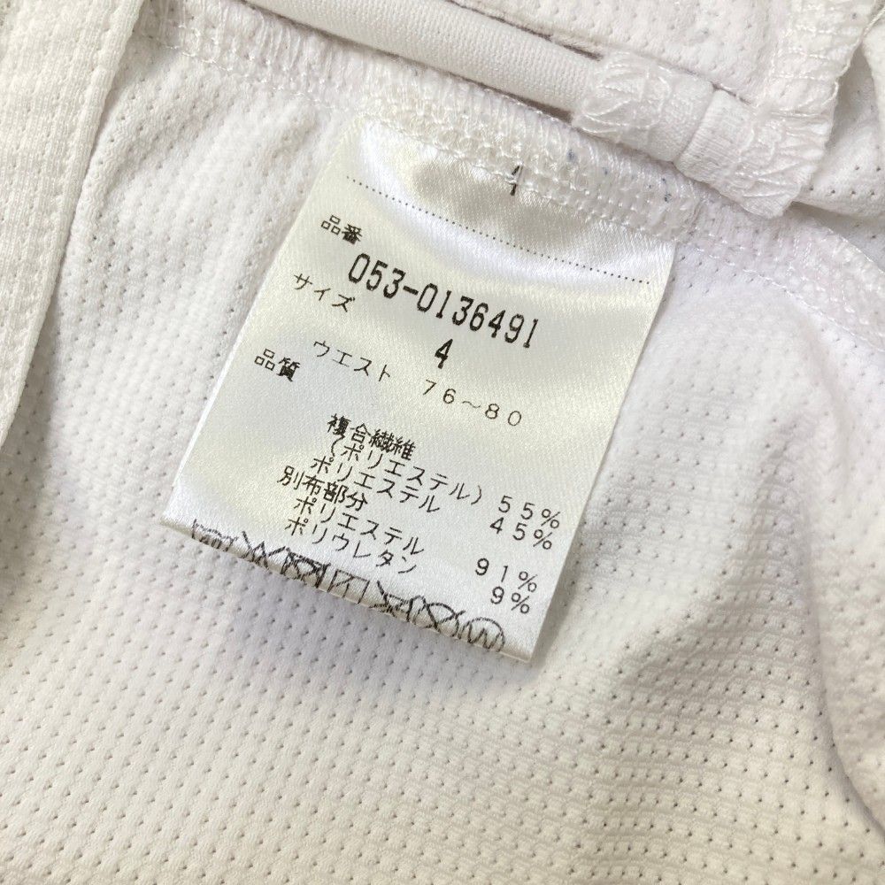 サイズ：4 PEARLY GATES パーリーゲイツ ロングパンツ ホワイト