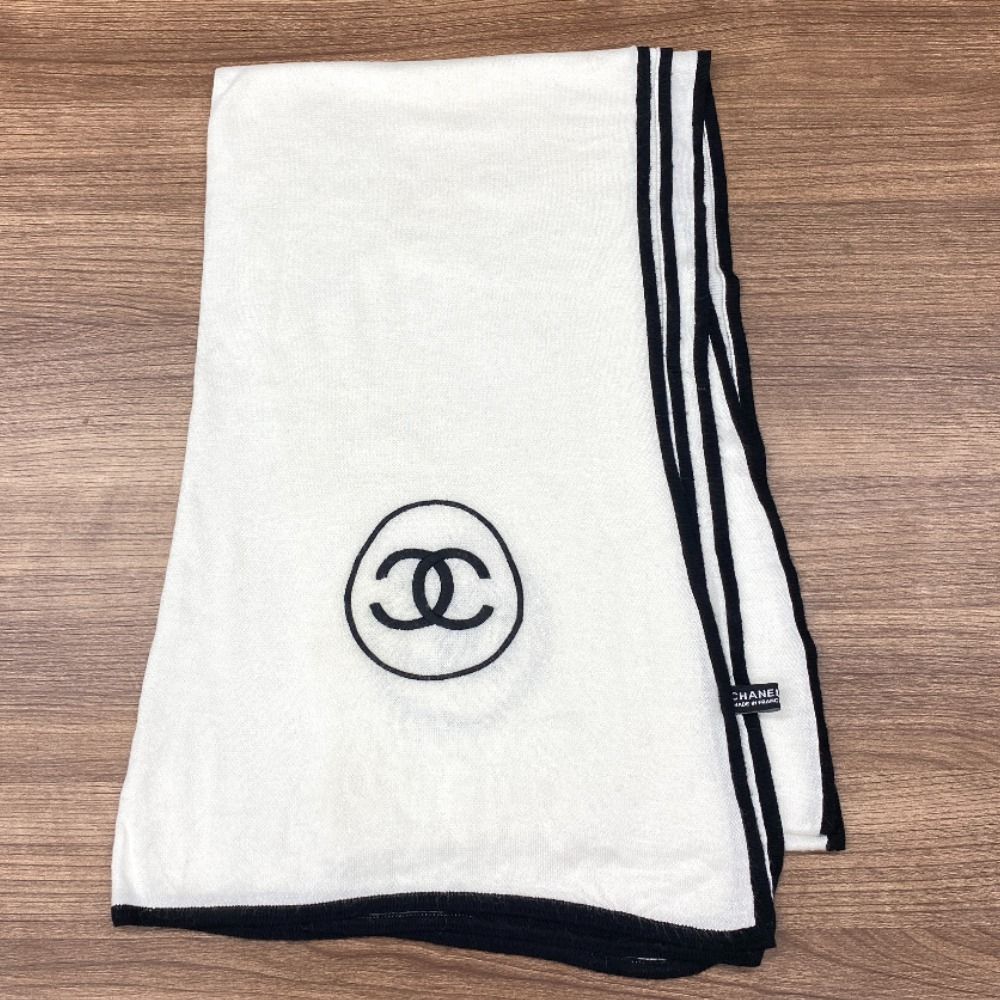 シャネル CHANEL CHANEL マフラー AAA632 B18758 ストール フリンジ （NABBY/グレー）