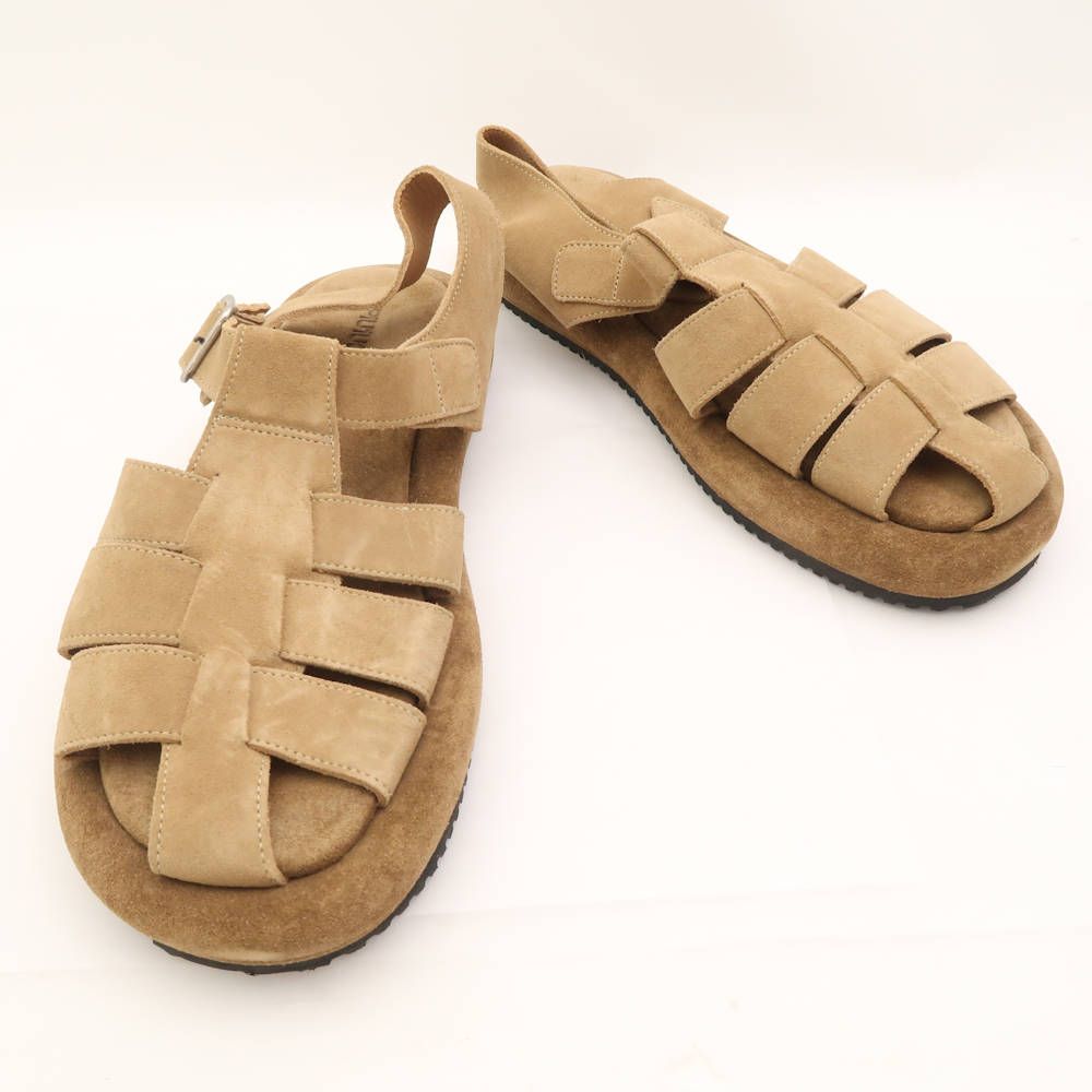 1PIU1UGUALE3 ウノピュウノウグァーレトレ GURKA SANDAL グルカ サンダル スエード メンズ AM6729