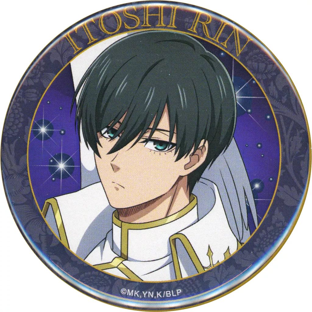 中古】バッジ・ビンズ 糸師凛(フルカラー/天使ver.) 「ブルー