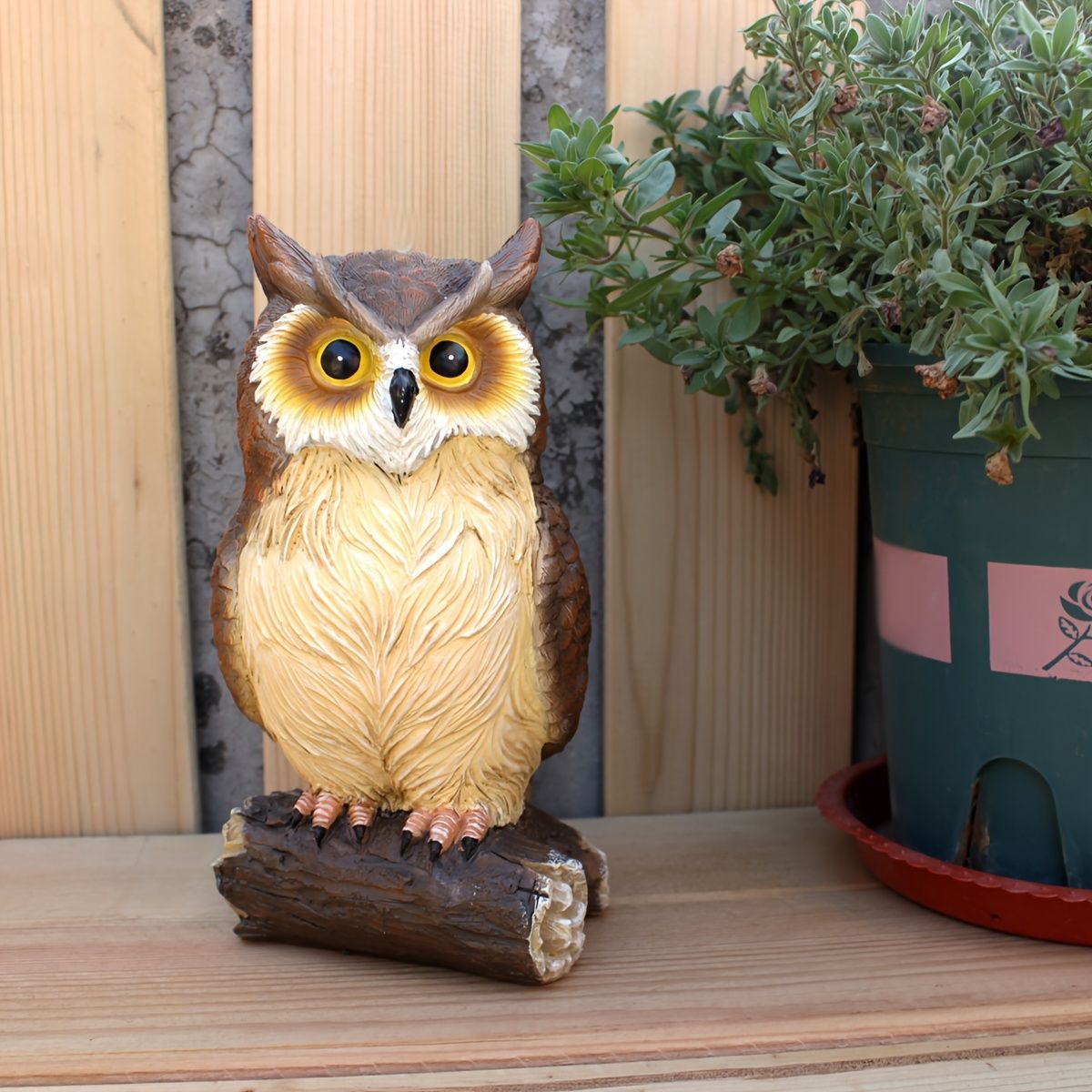 【美品】 木に止まったフクロウ 置物 オブジェ Amazon.co.jp: 枝に止まる雪のフクロウ 置物 : ホーム＆キッチン