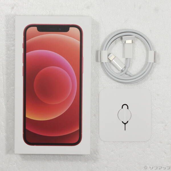 中古品〕 iPhone12 mini 256GB プロダクトレッド MGDU3J／A SIMフリー