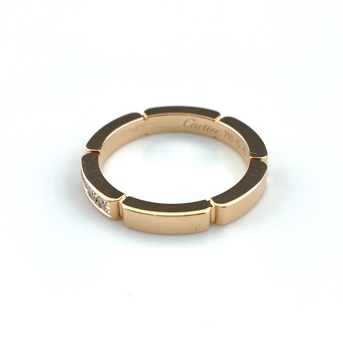 カルティエ CARTIER マイヨンパンテール リング PG ピンクゴールド 指輪 メレダイヤ 4P リング 9号 750 ダイヤモンド レディース