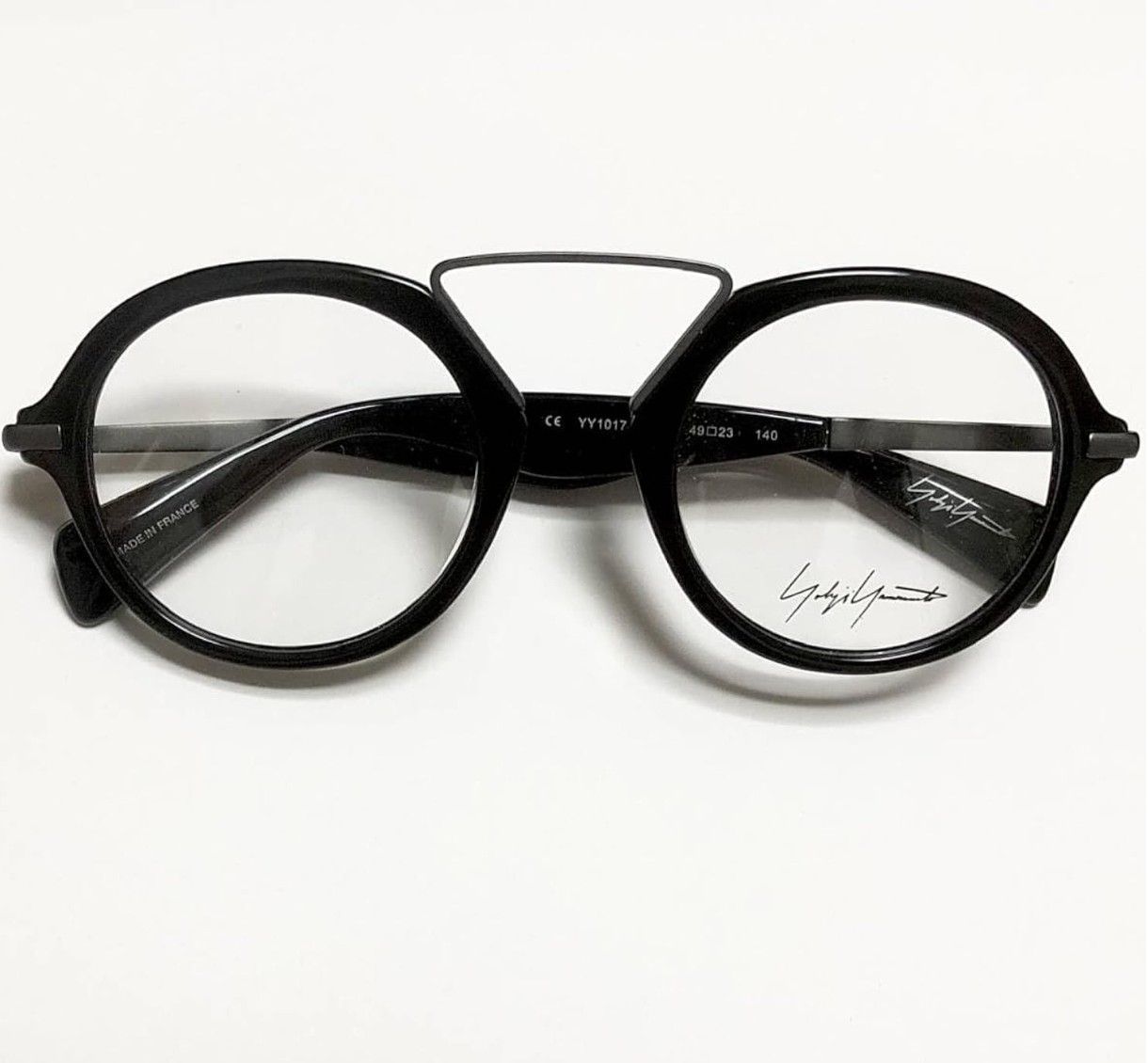 ヨウジヤマモト ブラック メガネ yohji yamamoto (ヨウジヤマモト) 19-0022-2 ブロー メガネ