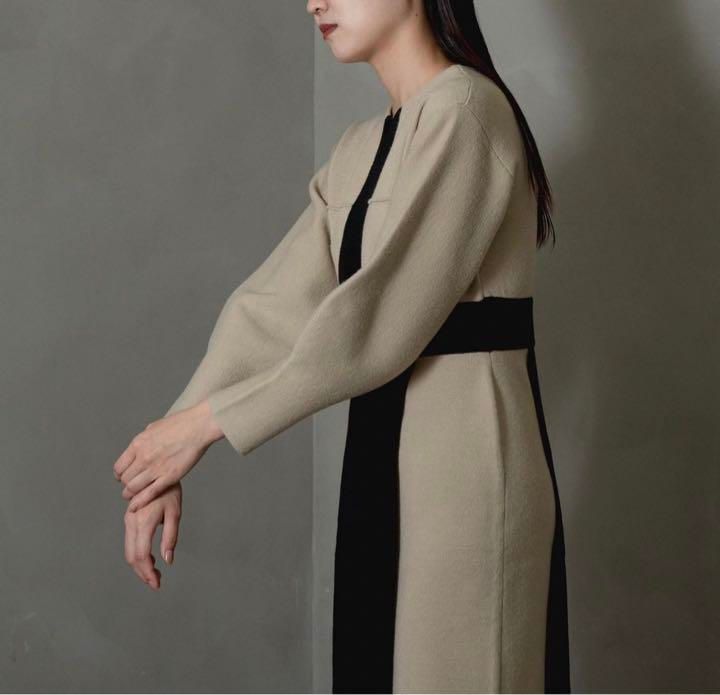 新品 定価2.7万 TUS. droopy line onepiece ドルーピーライン 