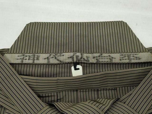 平和屋着物○男性 馬乗り袴 縞 正絹 逸品 CAAX4484ut