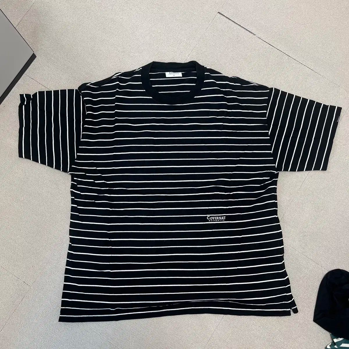 COVERNAT(カバーナット) ストライプ 半袖 Tシャツ XL